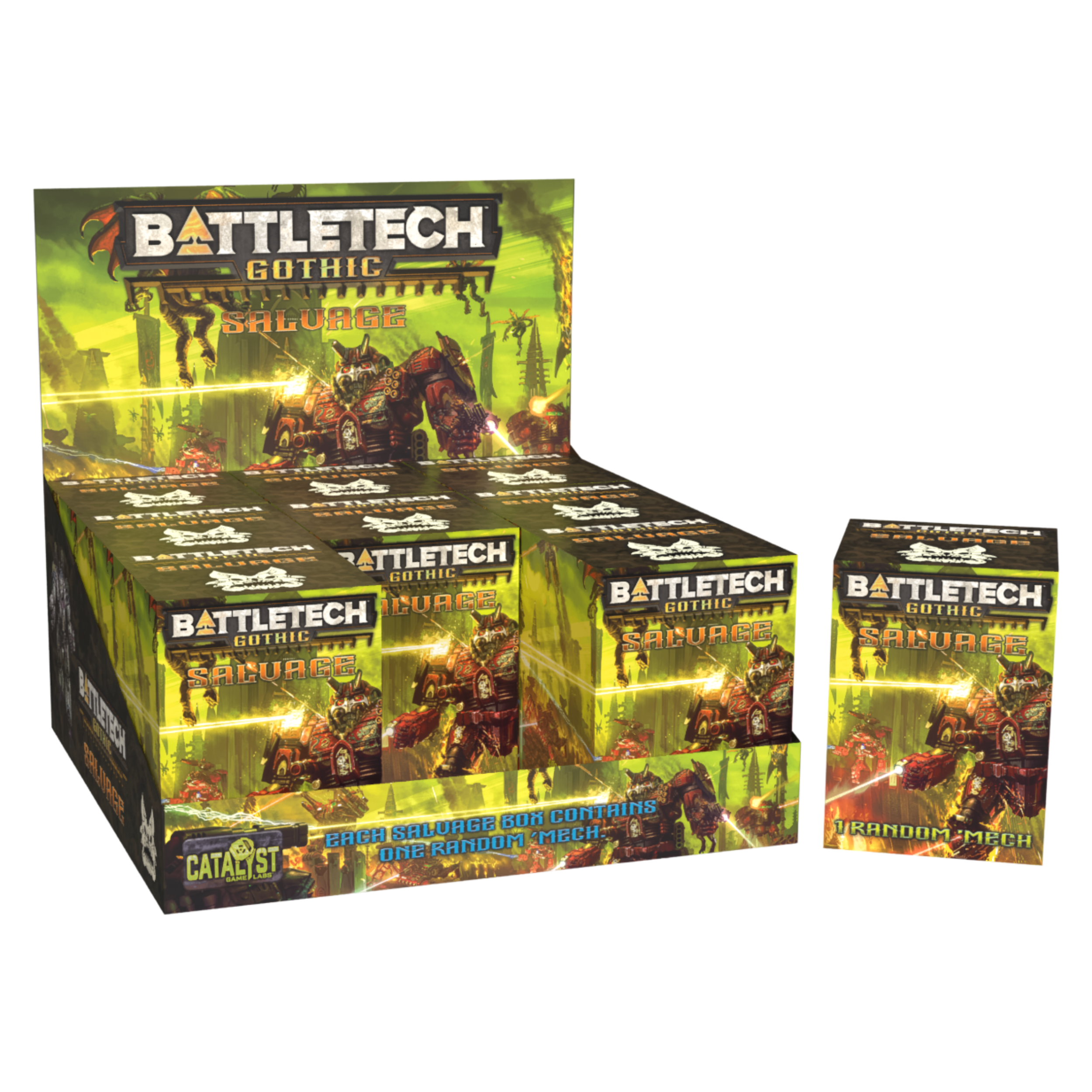 Battletech Gothic Salvage 9 count display listing is for a single unit